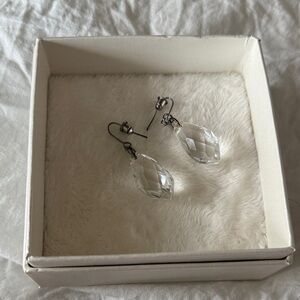 Crystal Drop Earrings gem quartz